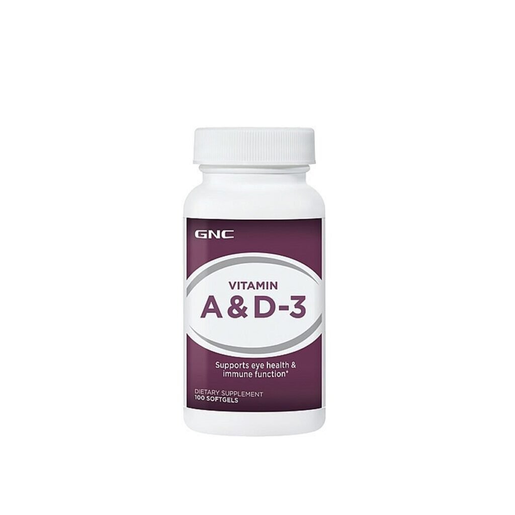 Gnc Vitamin A & D-3, Vitamina A 5000 Ui Si Vitamina D-3 Naturala 100% Din