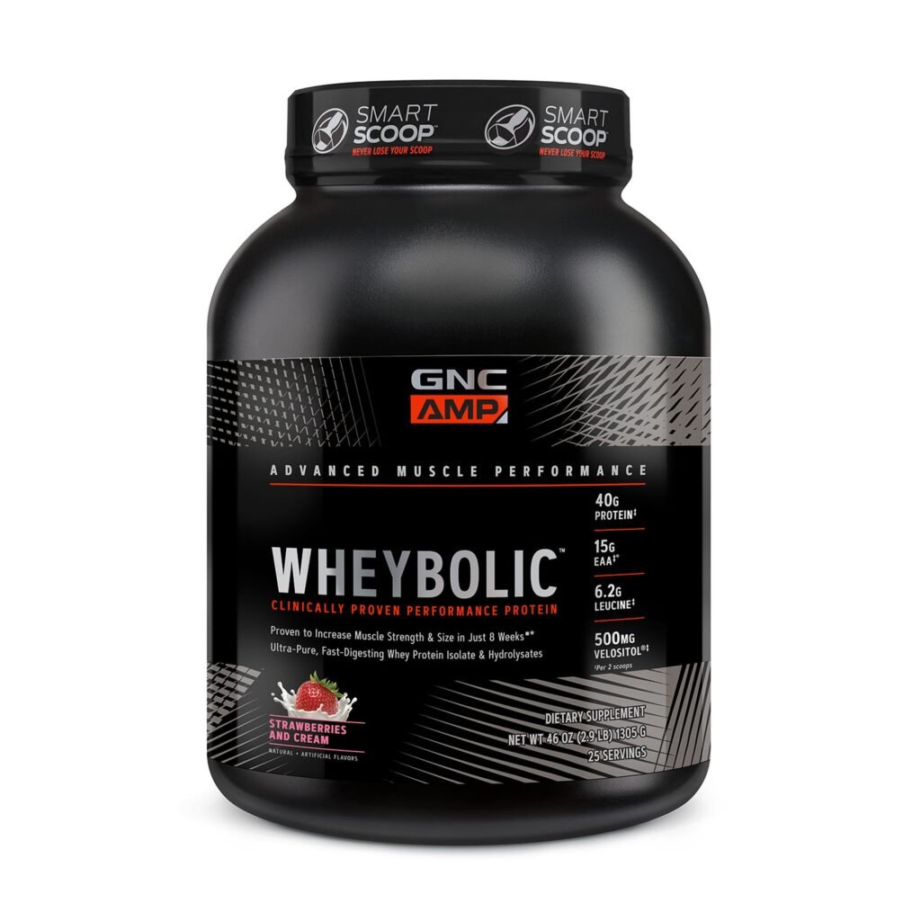 Gnc Amp Wheybolic, Proteina Din Zer, Cu Aroma De Capsuni