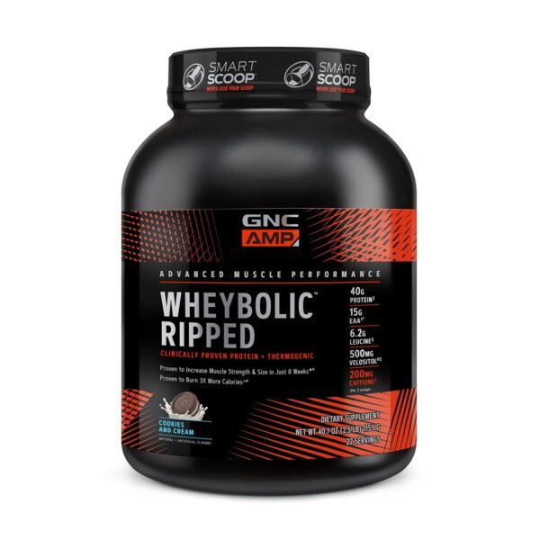 Gnc Amp Wheybolic Ripped, Proteina Din Zer, Cu Aroma De Biscuiti