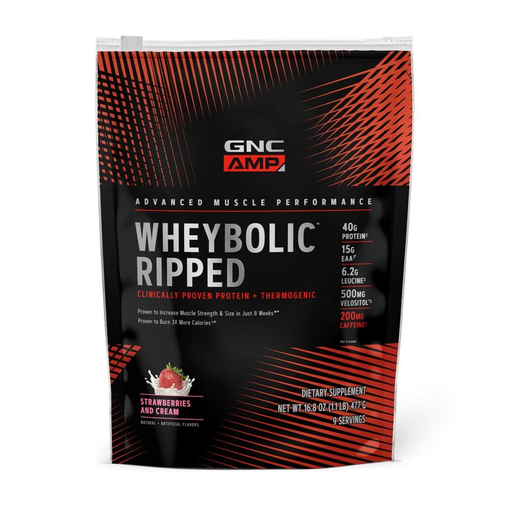 Gnc Amp Wheybolic Ripped, Proteina Din Zer, Cu Aroma De Crema