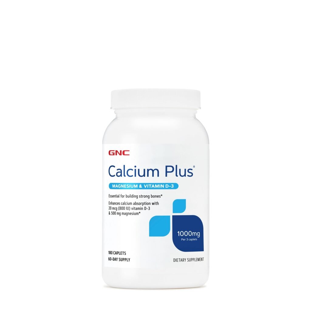 Gnc Calcium Plus Magnesium & Vitamin D-3 1000 Mg, Calciu Cu Magneziu