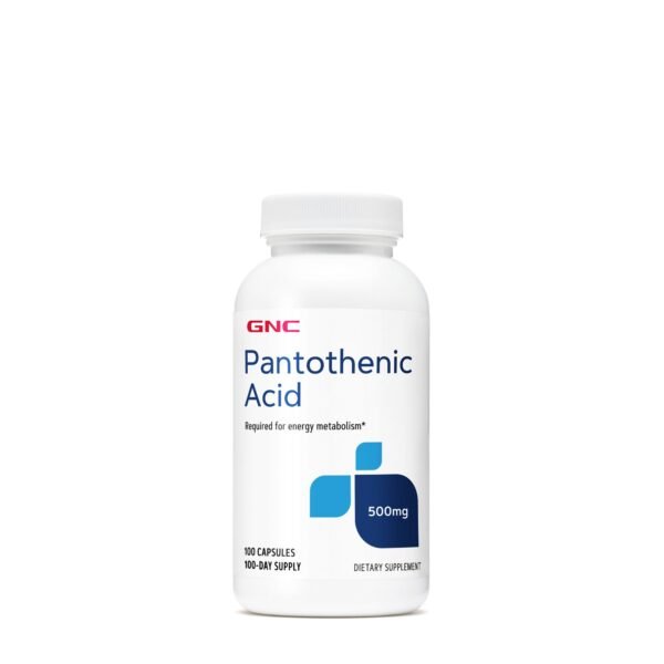 Gnc Pantothenic Acid 500 Mg, Acid Pantotenic,