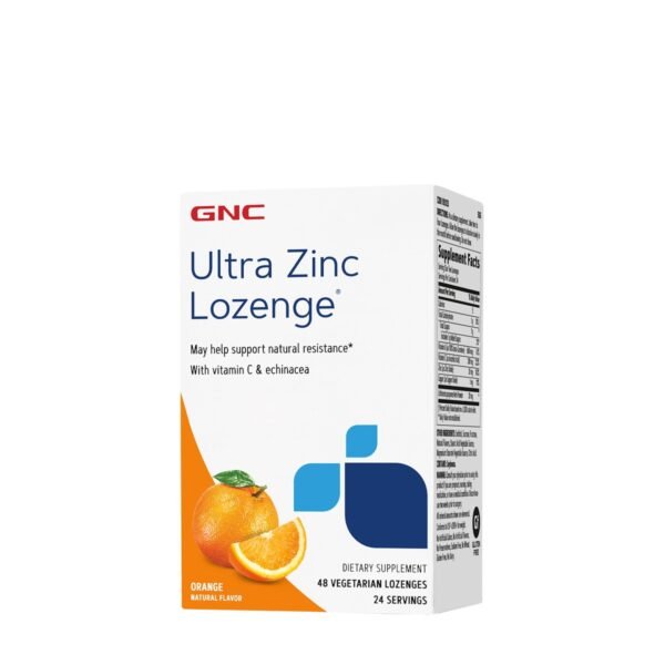 Gnc Ultra Zinc Lozenge, Zinc Cu Aroma Naturala De