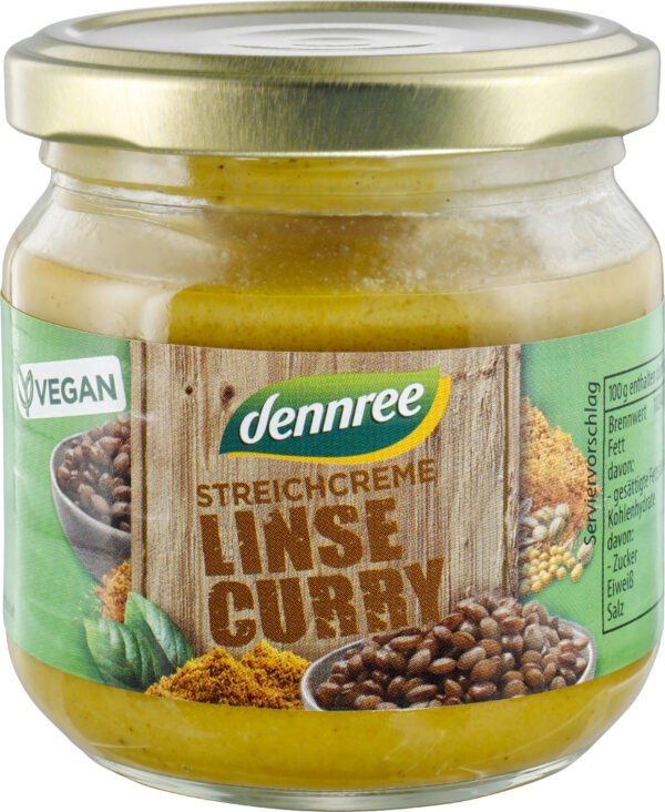 Crema tartinabila cu linte si curry bio