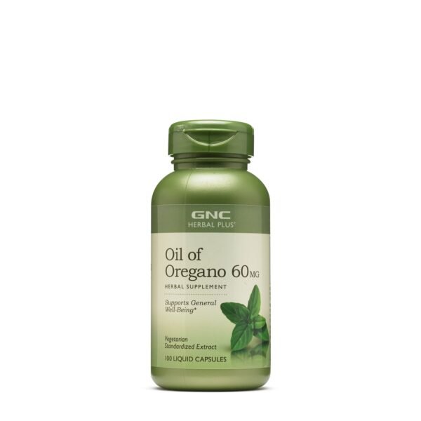 Gnc Herbal Plus Oil Of Oregano 60 Mg, Ulei De Oregano