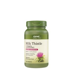 Gnc Herbal Plus Milk Thistle Silimarina 1300 Mg Extract Din Seminte