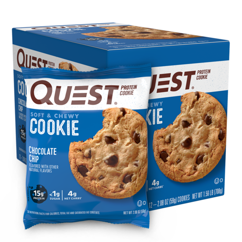 Quest Protein Cookie, Biscuite Proteic, Cu Aroma De Bucati