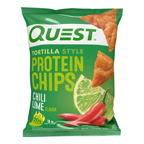 Quest Tortilla Style Protein Chips, Chipsuri Proteice, Cu Aroma De Chili