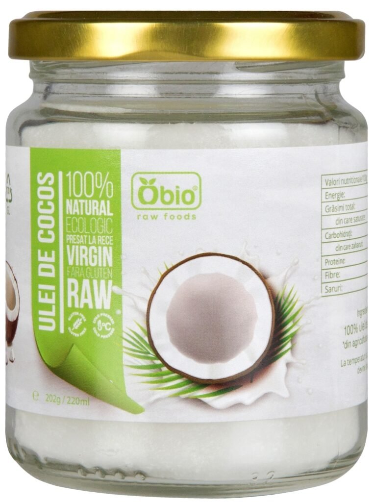 Ulei de cocos virgin raw bio