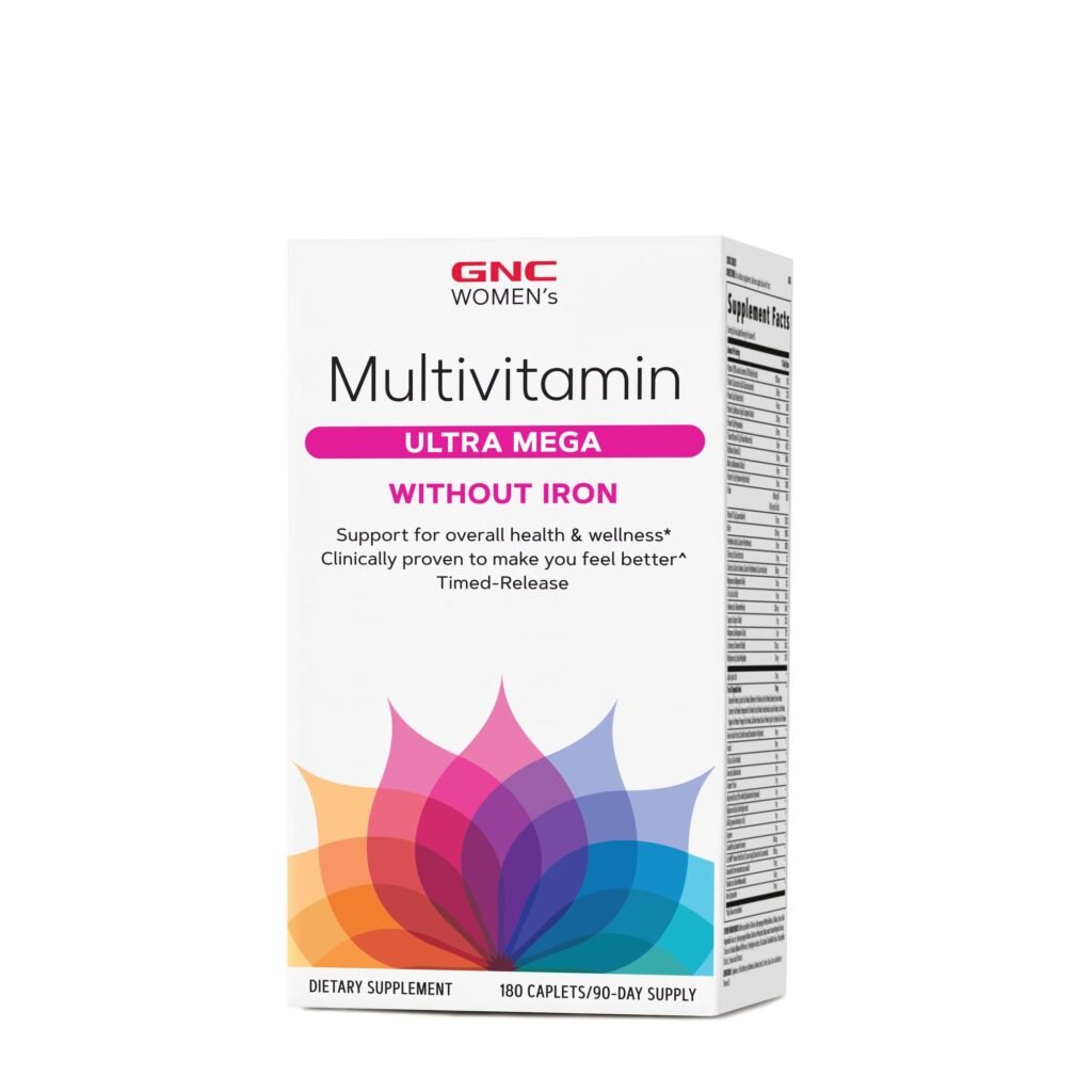 Gnc Women’s Multivitamin Ultra Mega Without Iron, Complex De Multivitamine Pentru Femei