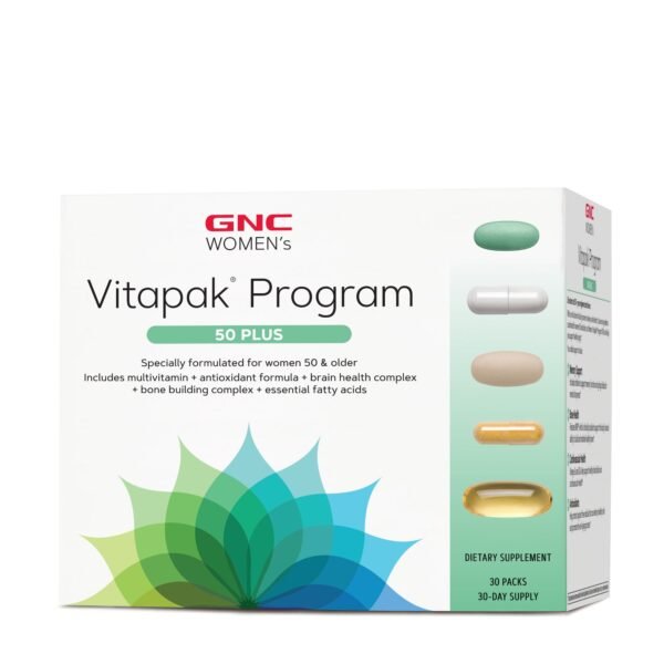 Gnc Women’s Vitapak Program 50 Plus, Complex De Multivitamine Pentru Femei