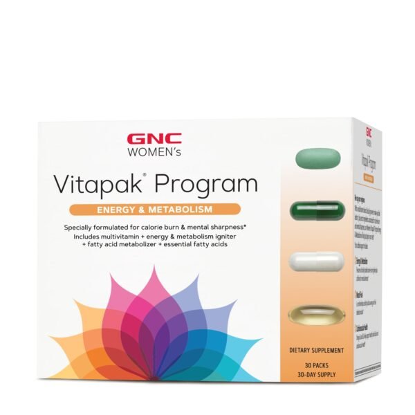 Gnc Women’s Vitapak Program Energy And Metabolism, Complex De Multivitamine Pentru Femei,