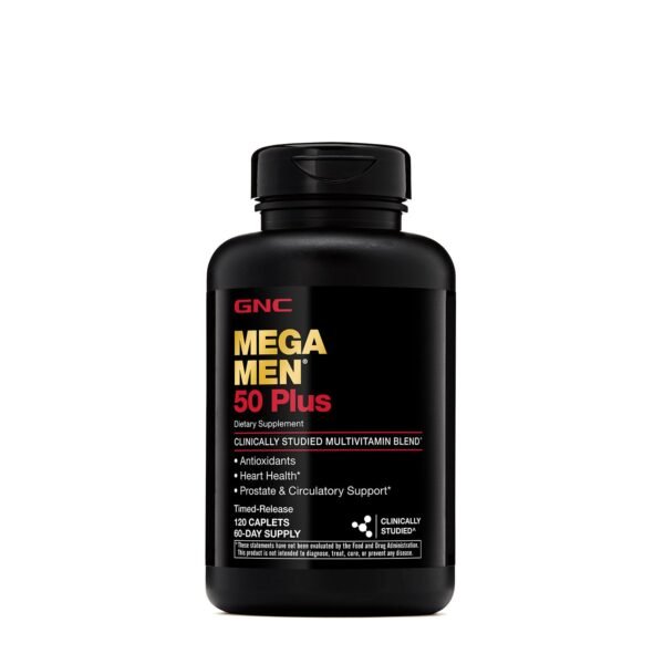 Gnc Mega Men 50 Plus, Complex De Multivitamine Pentru Barbati 50 Plus, 120 Tb - imagine 2