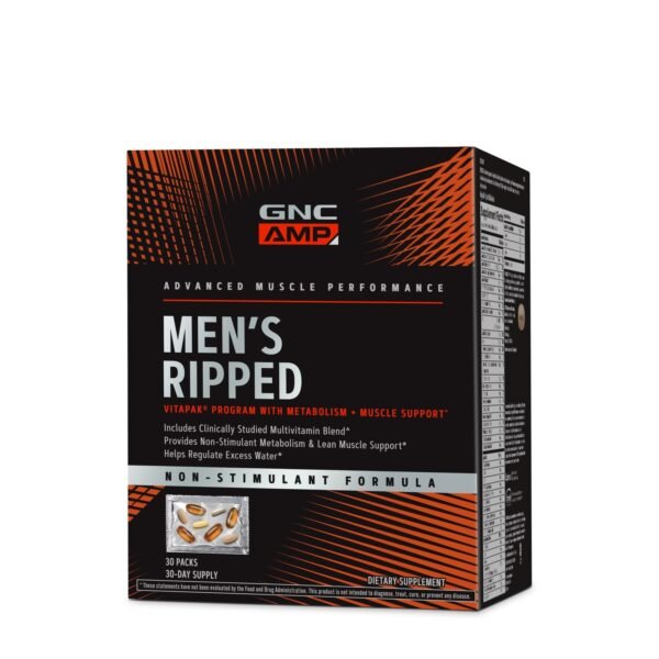 Gnc Amp Men’s Ripped Vitapak Complex De Multivitamine Pentru Barbati-