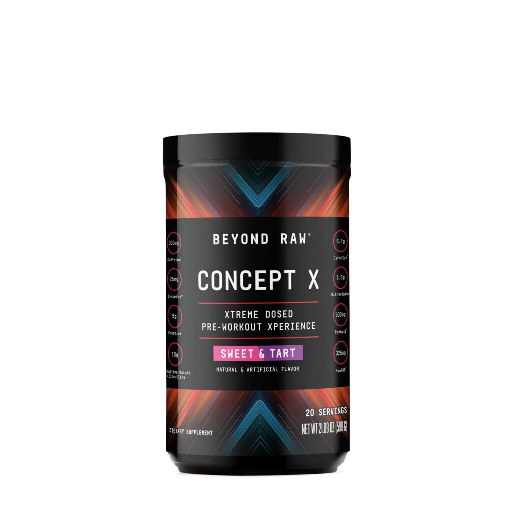 Beyond Raw Concept X Pre-workout, Formula Pre-workout Cu Aroma Sweet