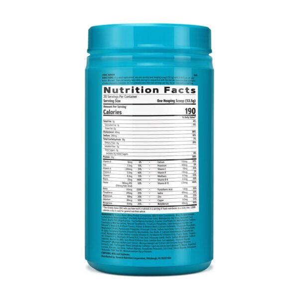 Gnc Total Lean Lean Shake + Slimvance, Shake Proteic Cu Slimvance, Cu Aroma De Capsuni Si Banane, 1070 G - imagine 2