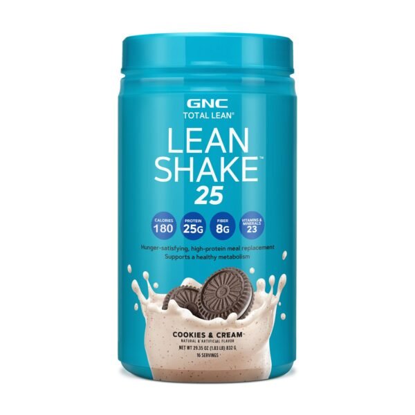 Gnc Total Lean Lean Shake 25, Shake Proteic, Cu Aroma De Biscuiti