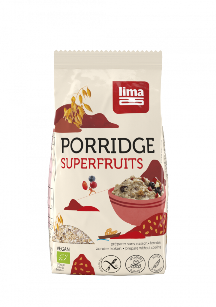 Porridge Express cu superfructe fara gluten bio