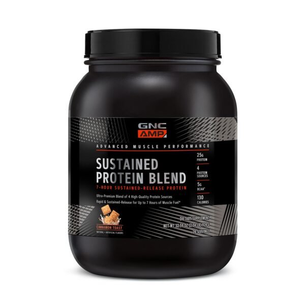 Gnc Amp Sustained Protein Blend Amestec Proteic Cu Aroma De Cereale