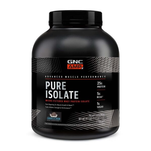 Gnc Amp Pure Isolate, Proteina Izolata Din Zer, Cu Aroma De Biscuiti