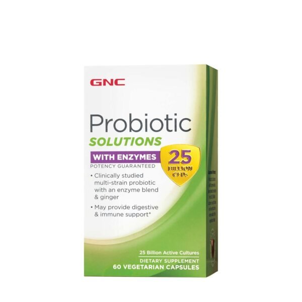 Gnc Probiotic Solutions With Enzymes, Probiotic Cu Enzime Digestive 25