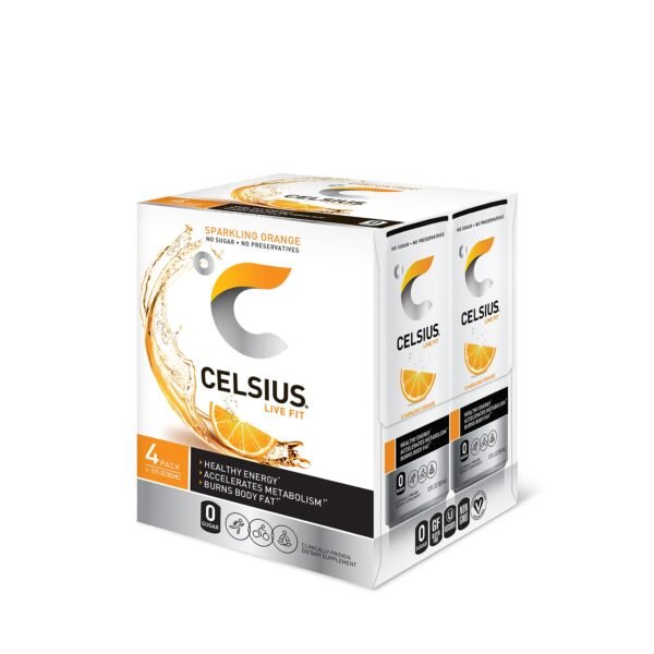Celsius Bautura Energizanta Carbogazoasa, Cu Aroma De Portocala, 355 Ml - imagine 2