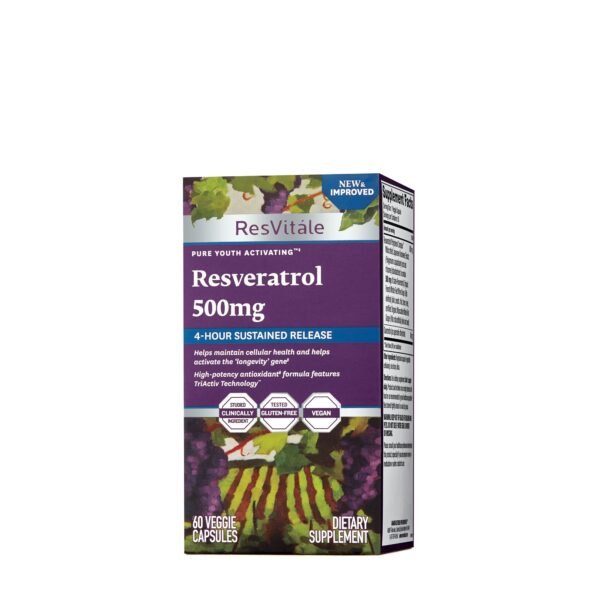 Resvitále Resveratrol 500 Mg, Quercetina 40 Mg, 60 Cps - imagine 2