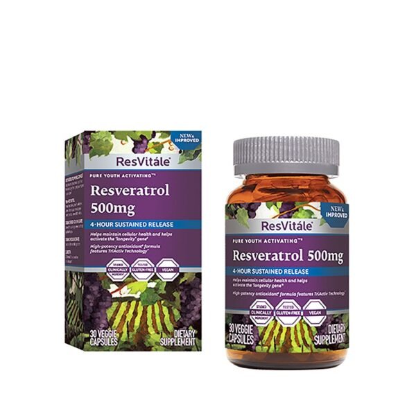 Resvitale Resveratrol 500 Mg, Quercetina 40 Mg,