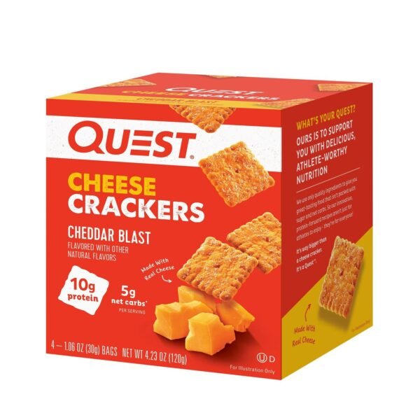 Quest Cheese Crackers, Biscuiti Proteici Cu Branza, 30 G - imagine 3