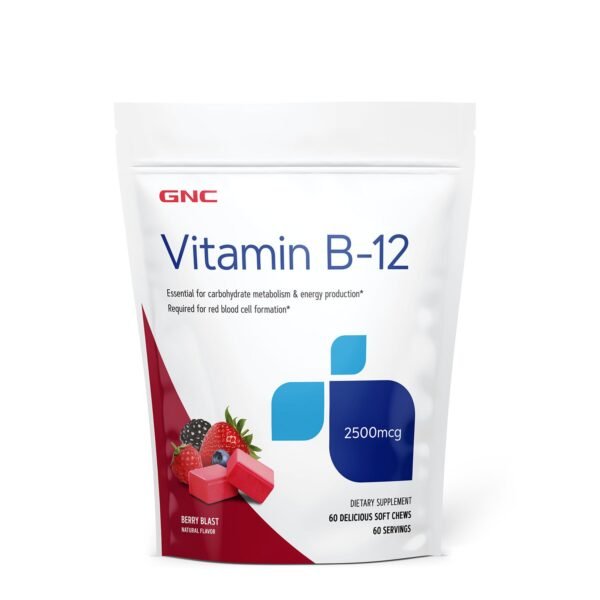 Gnc Vitamina B-12 2500 Mcg, Cu Aroma De Fructe De
