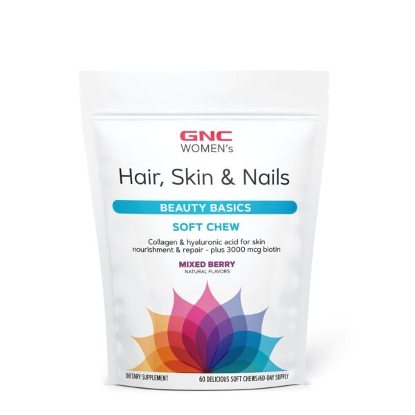 Gnc Women’s Hair, Skin & Nails Formula, Formula Pentru Par, Piele Si Unghii, Caramele Cu Aroma