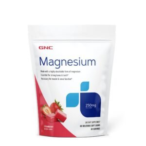 Gnc Magnesium 250 Mg, Magneziu, Cu Aroma Naturala De