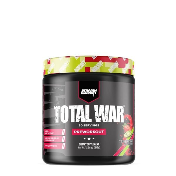 Redcon1 Total-war Pre-workout, Energizant Pre-antrenament Cu Aroma De Capsuni Si