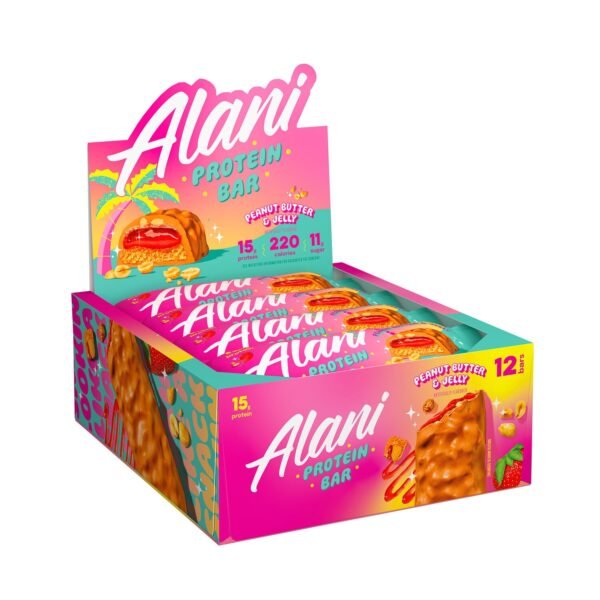 Alani Nu Fit Snacks, Baton Proteic Cu Aroma De Peanut Butter & Jelly, 52 G - imagine 3