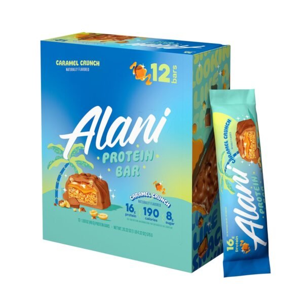 Alani Nu Fit Snacks, Baton Proteic Cu Aroma De Caramel Crocant, 48 G - imagine 4