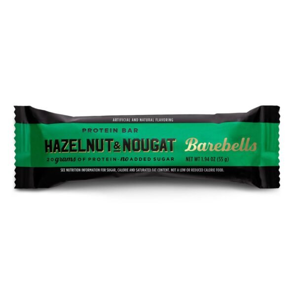 Barebells Protein Bar Hazelnut&nougat, Baton Proteic Cu Aroma De Alune De Padure Si Nuga, 55 G - imagine 2