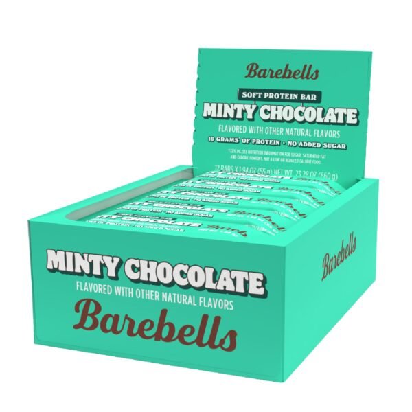 Barebells Soft Protein Bar Minty Chocolate, Baton Proteic Cu Aroma De Ciocolata Si Menta, 55 G - imagine 3