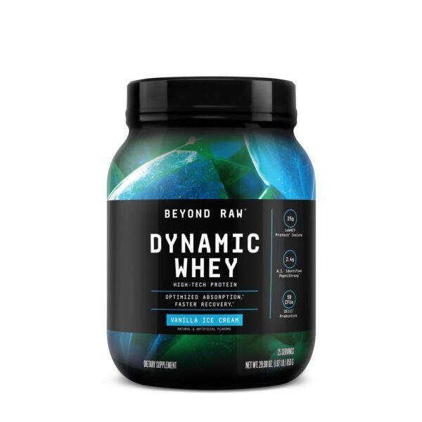 Gnc Beyond Raw Dynamic Whey Vanilla Ice Cream, Proteina Din Zer Cu Aroma De