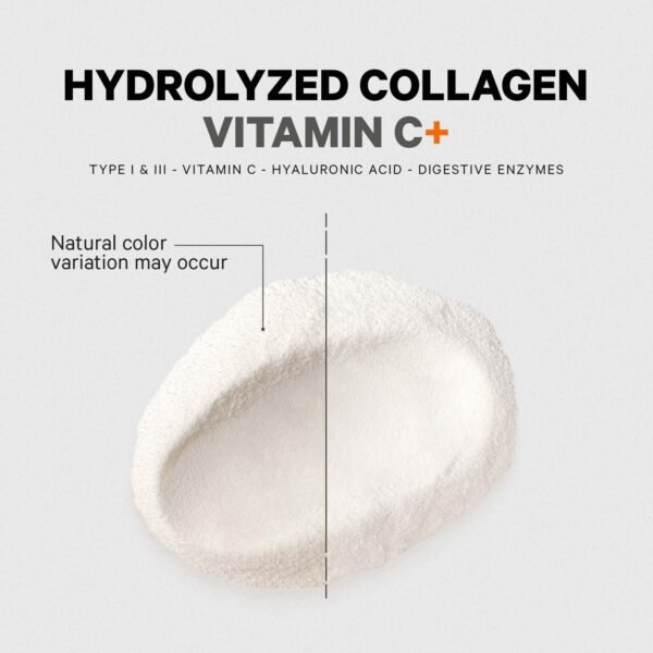 Codeage Collagen Vitamin C+, Colagen Hidrolizat Cu Vitamina C Si Acid Hialuronic, 283 G - imagine 3