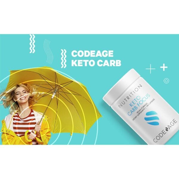 Codeage Keto Carb Focus, Formula Pentru Inhibarea Asimilarii De Carbohidrati, 180 Cps - imagine 4