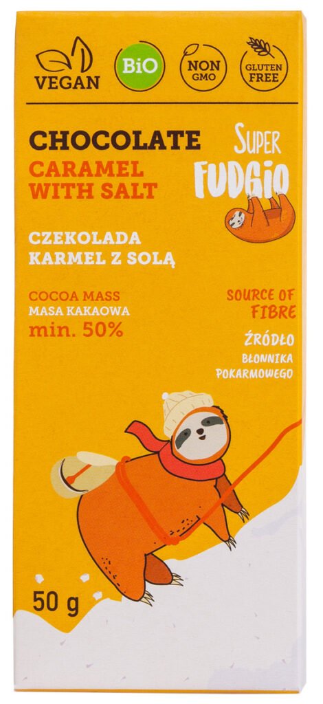 Ciocolata cu caramel sarat, bio, 50g,