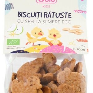 Biscuiti ratuste cu spelta si mere bio