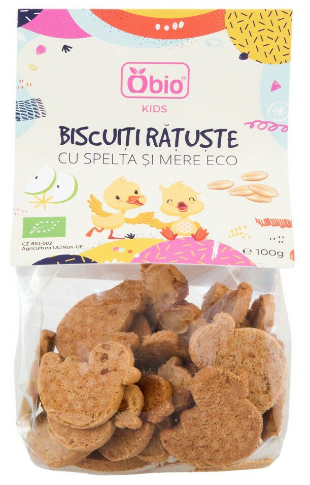 Biscuiti ratuste cu spelta si mere bio