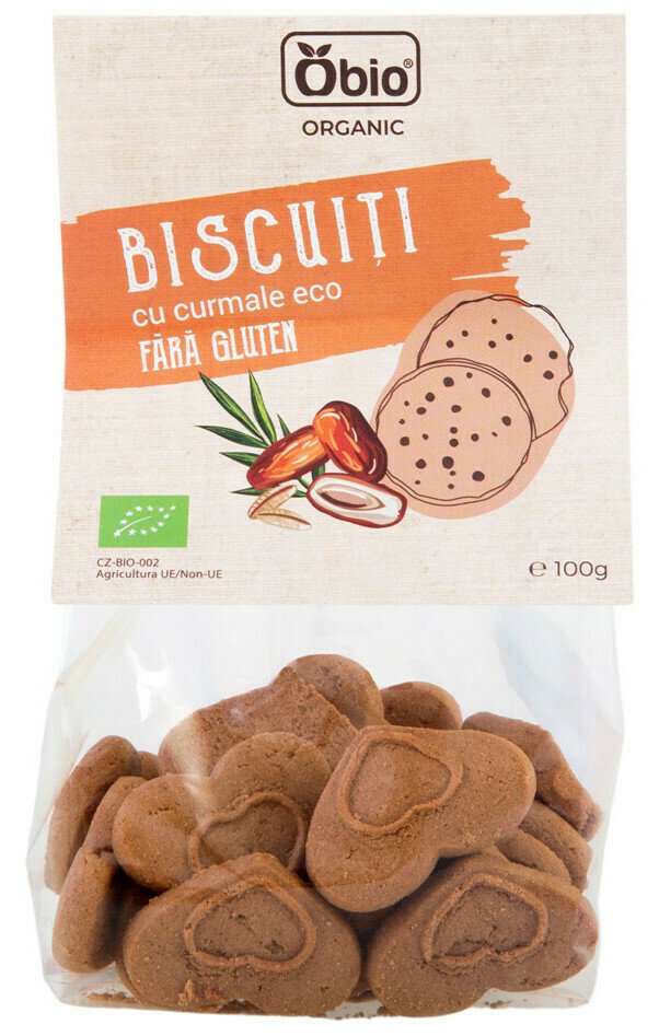 Biscuiti cu curmale fara gluten bio