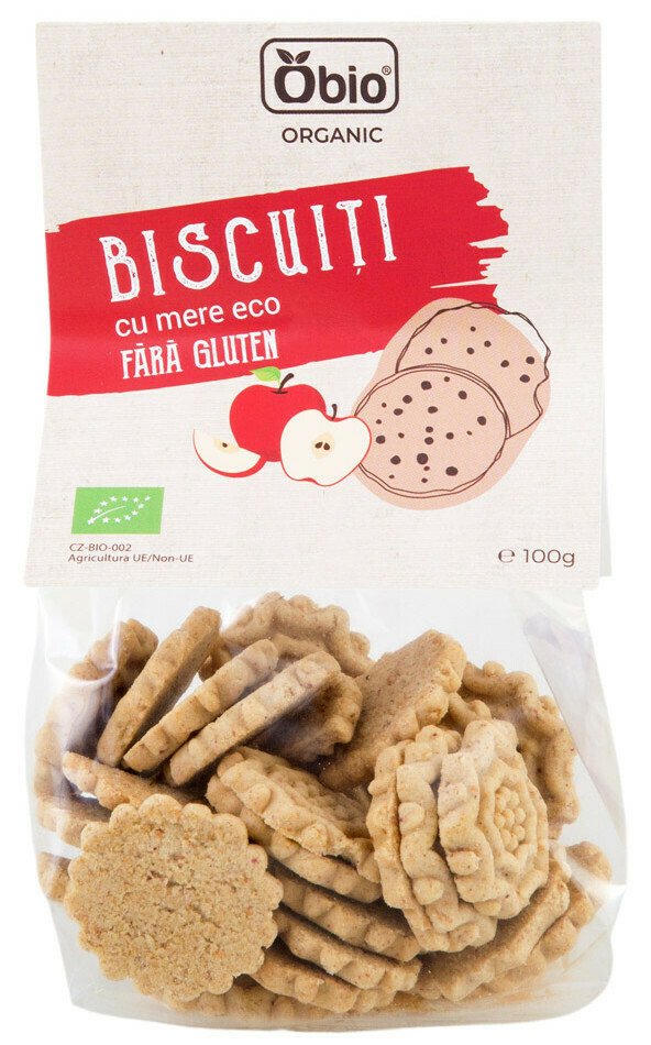 Biscuiti cu mere fara gluten bio