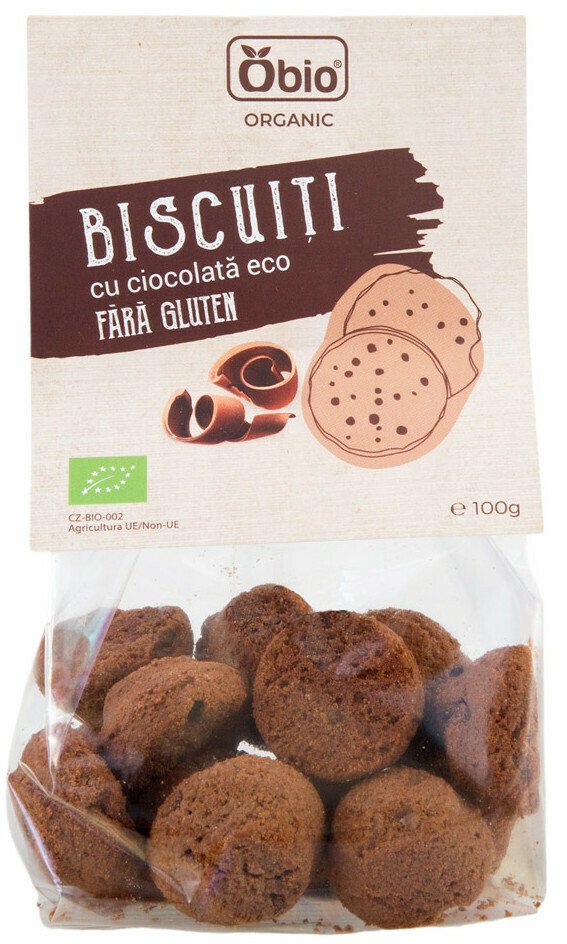 Biscuiti cu ciocolata fara gluten bio