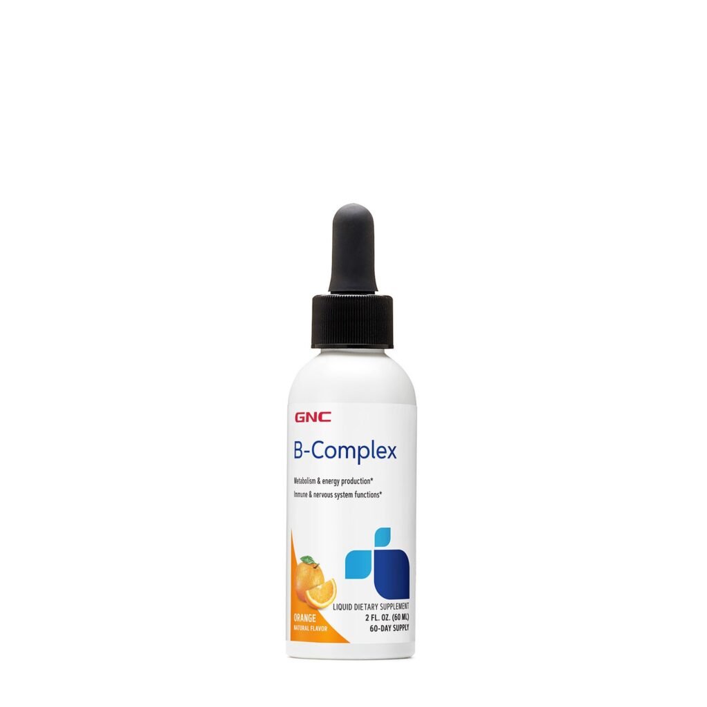 Gnc B-complex, Complex De Vitamine B Lichid, Cu Aroma Naturala