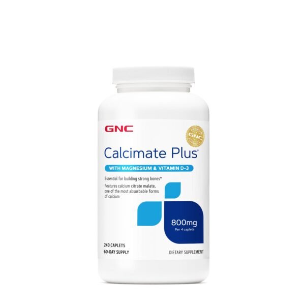Gnc Calcimate Plus, Calciu 800 Mg Cu Magneziu Si Vitamina