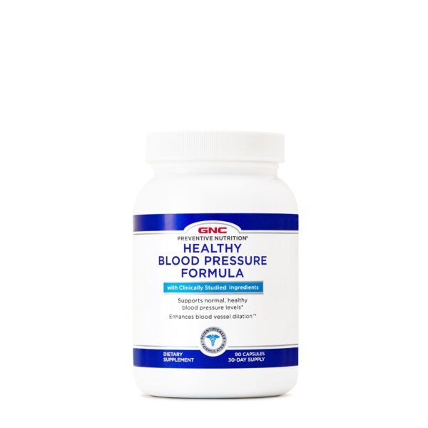 Gnc Preventive Nutrition Healthy Blood Pressure Formula, Formula Pentru Reglarea Tensiunii Arteriale, 90 Cps - imagine 2