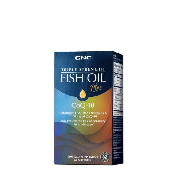 Gnc Triple Strength Fish Oil Plus Coq-10, Ulei De Peste Plus Coenzima